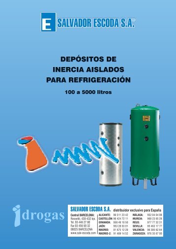 Depósitos de inercia IDROGAS - Salvador Escoda SA