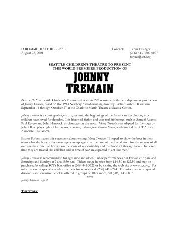 Johnny Tremain - Seattle Children's Theatre