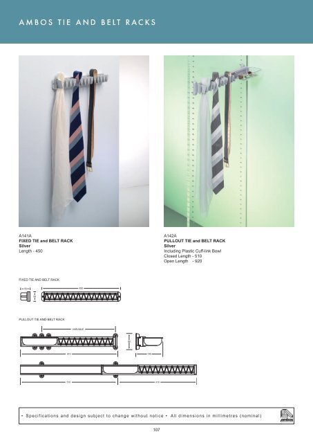 Roco Fittings Catalogue 10 Cupboard Storage Chapter