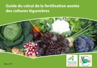 Guide du calcul de la fertilisation azotÃ©e des cultures lÃ©gumiÃ¨res