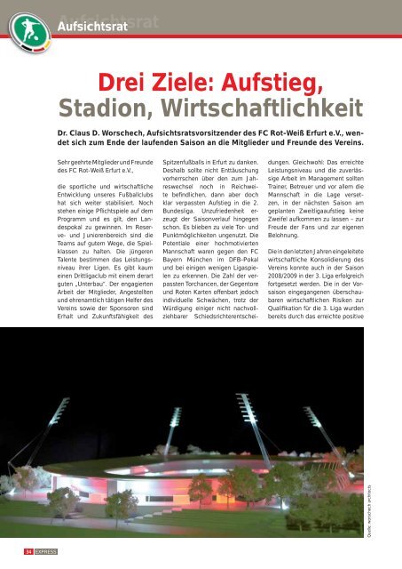 statistik - FC Rot-Weiss Erfurt e.V.