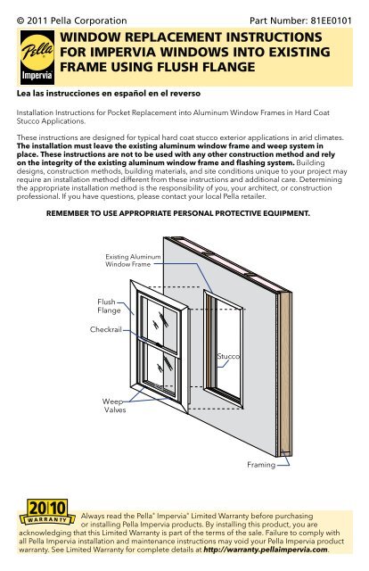 Window Replacement Instructions For Impervia Pella Com