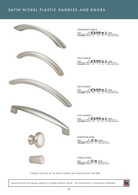 contemporary handles and knobs pg53-77 - Roco