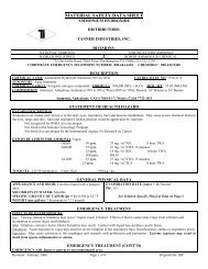 MATERIAL SAFETY DATA SHEET - Colonial Chemical Solutions