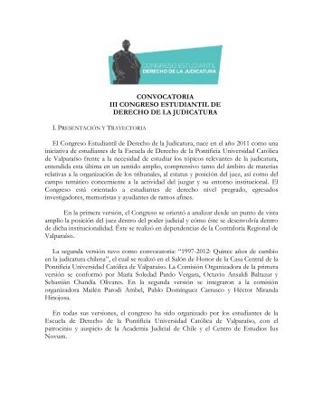 CONVOCATORIA III CONGRESO ESTUDIANTIL DE ... - Altavoz