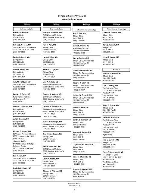 Managed Care Provider Directory - Blue Cross and Blue Shield of ...