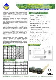 Outline Product Specification MEDISTAX RANGE - Power Sources ...