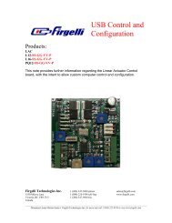 USB Control and Configuration - Firgelli Technologies Inc