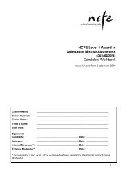 Candidate Workbook - NCFE