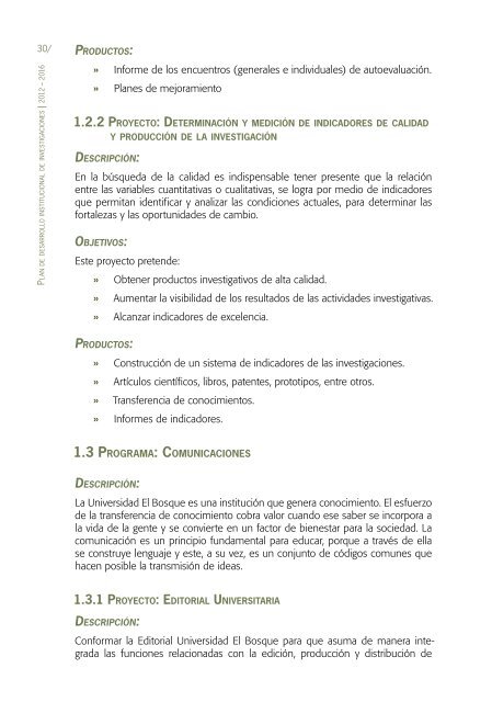INSTITUCIONAL DE INVESTIGACIONES - Universidad El Bosque
