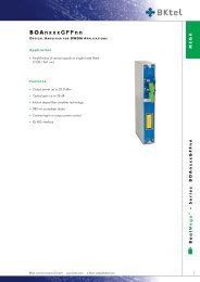 Optical Amplifier - BKtel