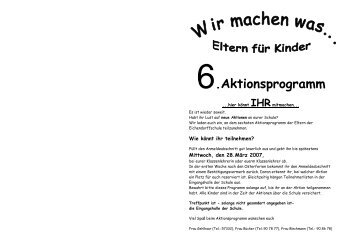 Mit mach Aktion 2007 - Eichendorffschule Rheda-Wiedenbrueck