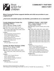 Request for Redetermination Form - Illinois Action for Children