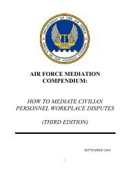 AirForce Mediation Compendium (3rd Ed. 2004) - Office of the ...
