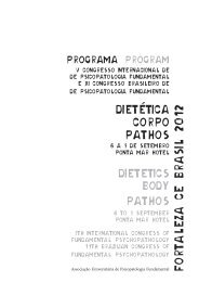 Programa miolo.p65 - LaboratÃ³rio de Psicopatologia Fundamental
