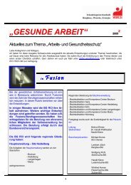 gesunde arbeit - IG BCE