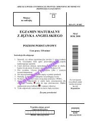 egzamin maturalny z jÄzyka angielskiego poziom ... - dlaStudenta.pl