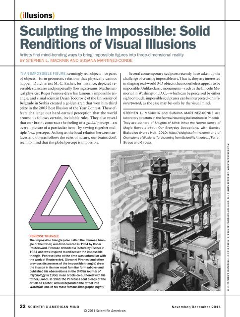 Sculpting the Impossible: Solid Renditions of Visual Illusions