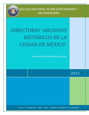 Directorio de Archivos - Escuela Nacional de Biblioteconomía y ...