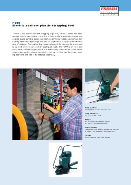 Fromm plastic tool catalog - Acme Packaging