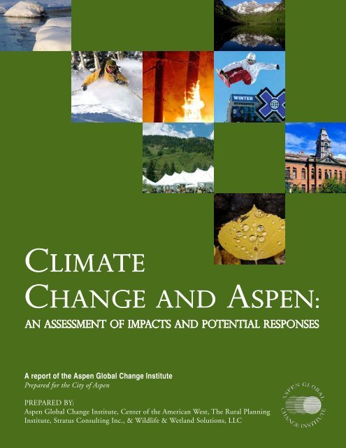 Climate Change and Aspen: An Assessment of Impacts and ...