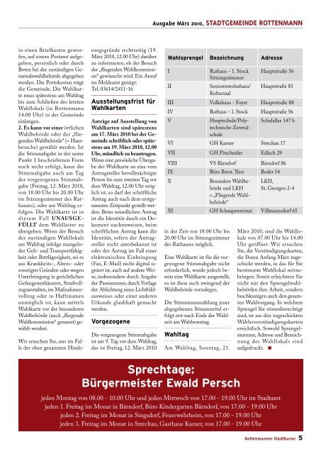 Stadtkurier März 2010 - Rottenmann