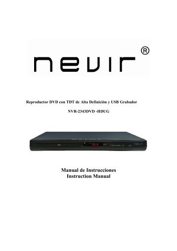NVR-2343 DVD-HDUG - Nevir