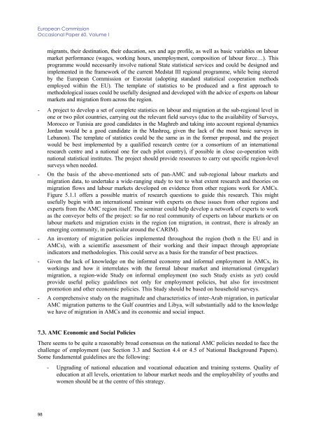 Labour market performance and migration flows - European ...