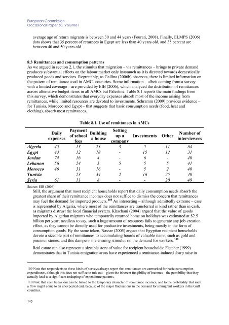 Labour market performance and migration flows - European ...