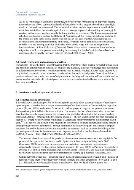 Labour market performance and migration flows - European ...