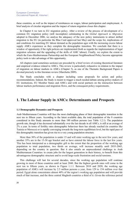 Labour market performance and migration flows - European ...