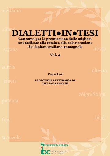 Dialetti intesi. Vol 4. La vicenda letteraria di Giuliana Rocchi