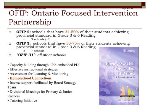 OFIP 2 - Windsor-Essex Catholic District School Board