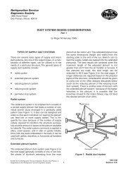 DUCT SYSTEM DESIGN CONSIDERATIONS - RSES