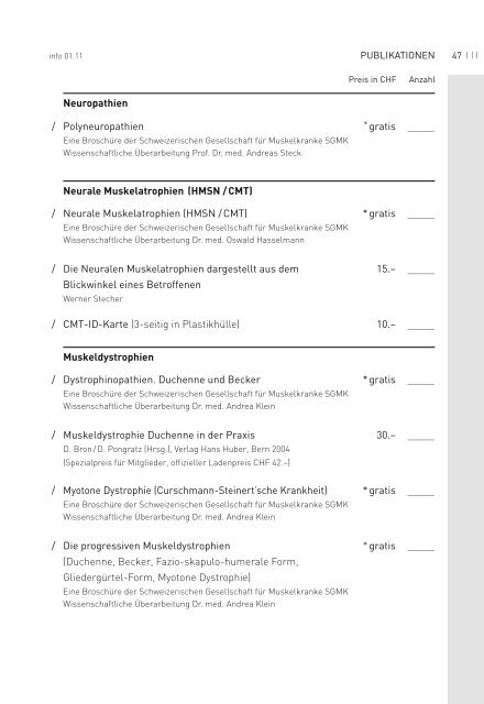 PDF 3.72 MB - Schweizerische Gesellschaft fÃ¼r Muskelkranke (SGMK)