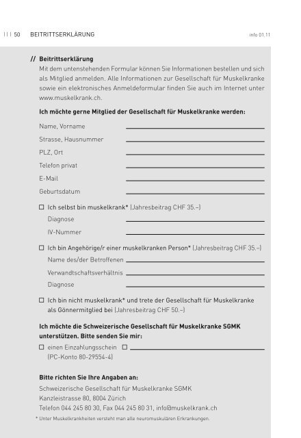 PDF 3.72 MB - Schweizerische Gesellschaft fÃ¼r Muskelkranke (SGMK)