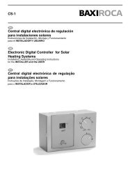 CS-1 Central digital electrÃ³nica de regulaciÃ³n para ... - Baxi