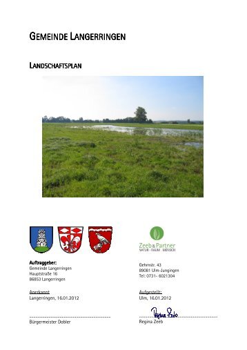 Landschaftsplan - Langerringen