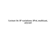 Multicast and IPv6 - Stanford Secure Computer Systems Group