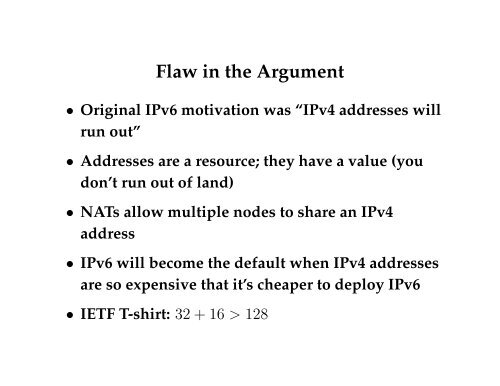 Multicast and IPv6 - Stanford Secure Computer Systems Group