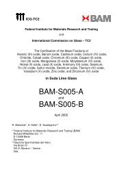 BAM-S005A Multielement Glass for XRF Analysis