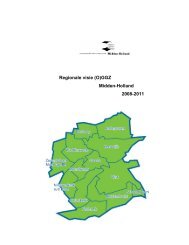 Regionale visie (O)GGZ Midden-Holland 2008-2011 - ZOG MH
