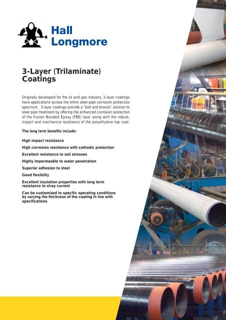 3-layer coatings brochure - Hall Longmore