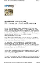 Mikrofinanzierung in Berlin und Brandenburg - IQ Consult