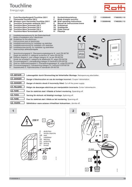 Roth Touchline Manual () Roth Touchline Manual