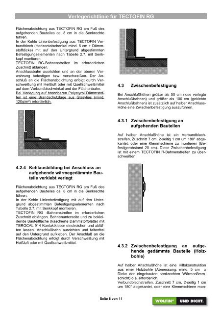 Verlegeanleitungen und Richtlinien