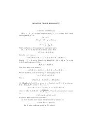 RELATIVE GROUP HOMOLOGY 1.