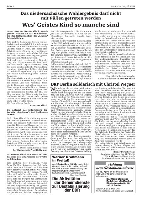 Leitartikel - RotFuchs