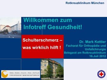 Schmerzen in der Schulter - Rotkreuzklinikum München