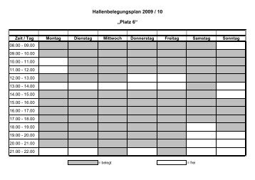 Vorlage Hallenbelegung - TC Oestrich-Winkel eV